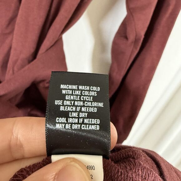 New Torrid Dress Women's 2 2X Red Long Sleeve Belted Pocketless Cotton Blend - Picture 7 of 11